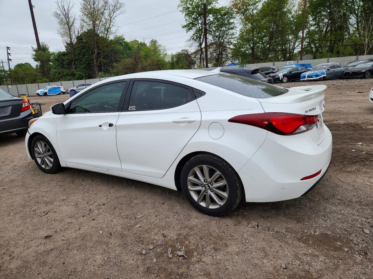 2014 Hyundai Elantra Se Белый vin: 5NPDH4AE6EH483841