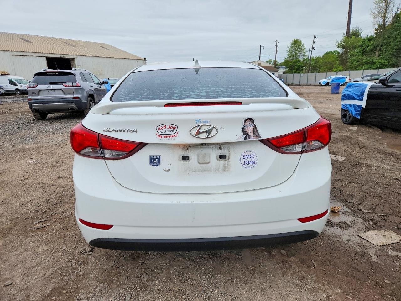 2014 Hyundai Elantra Se Белый vin: 5NPDH4AE6EH483841