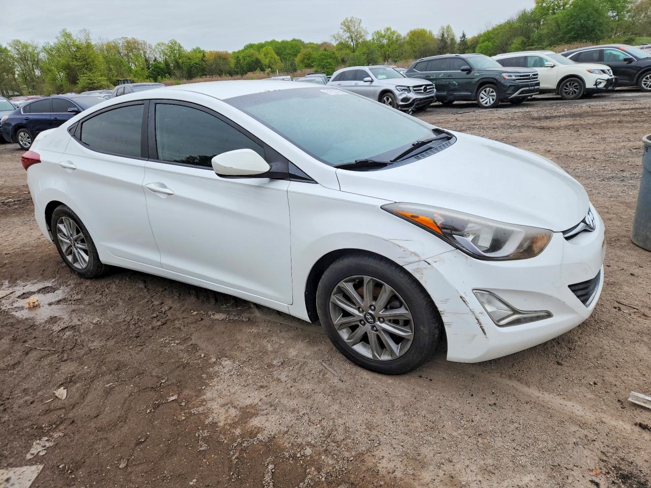 2014 Hyundai Elantra Se Белый vin: 5NPDH4AE6EH483841