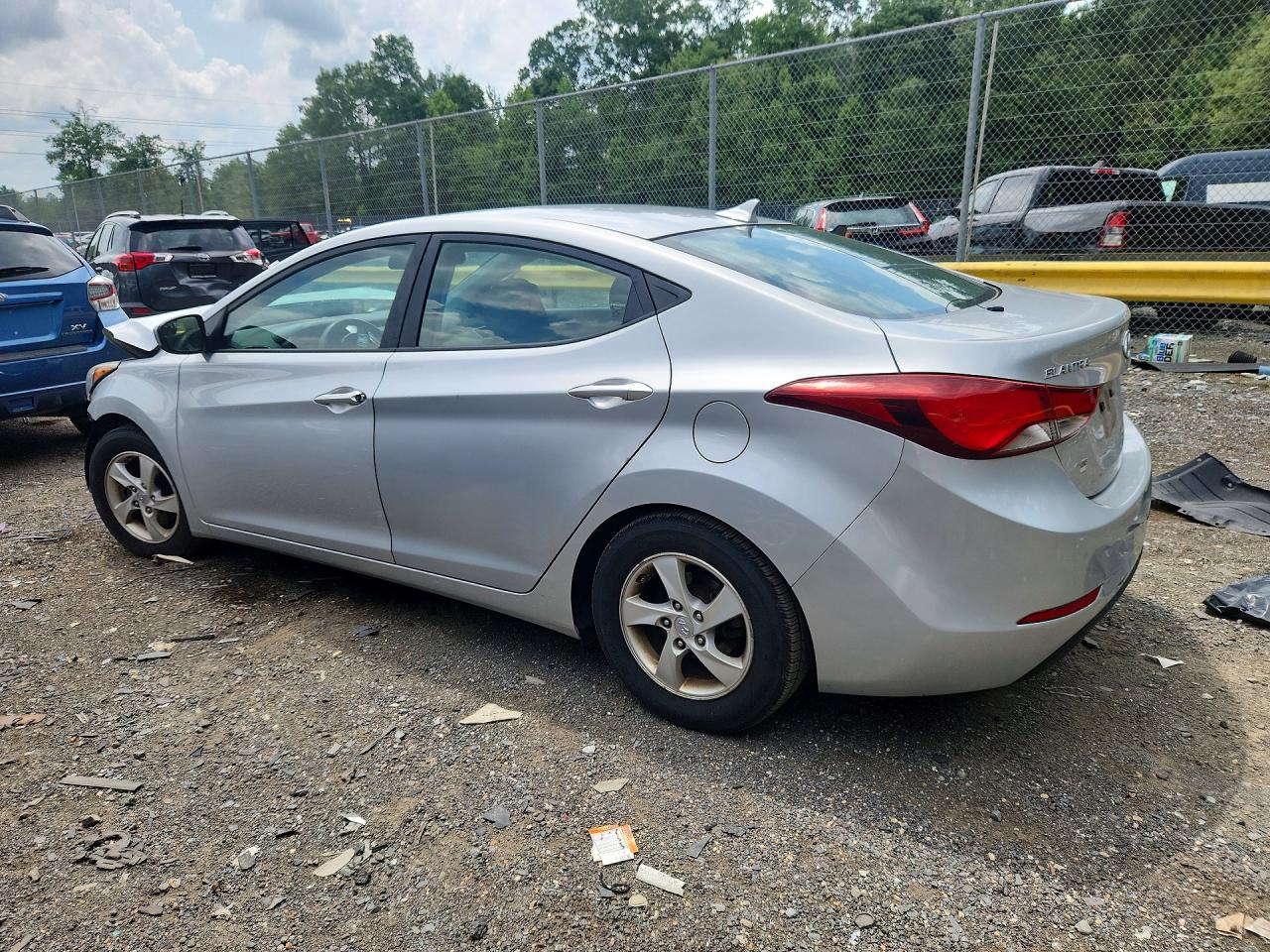 2014 Hyundai Elantra Se Silver vin: 5NPDH4AE6EH486982