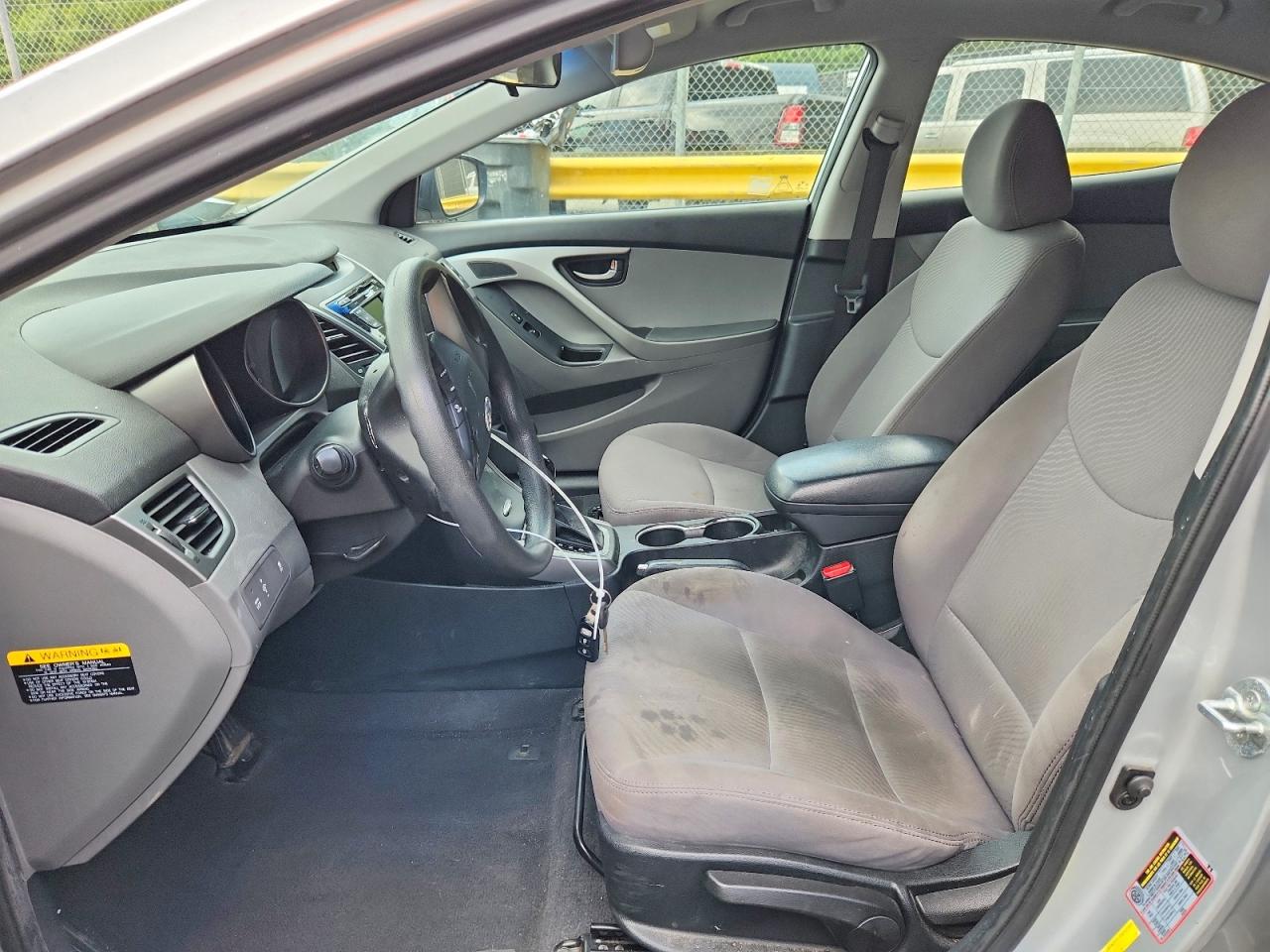 2014 Hyundai Elantra Se Silver vin: 5NPDH4AE6EH486982