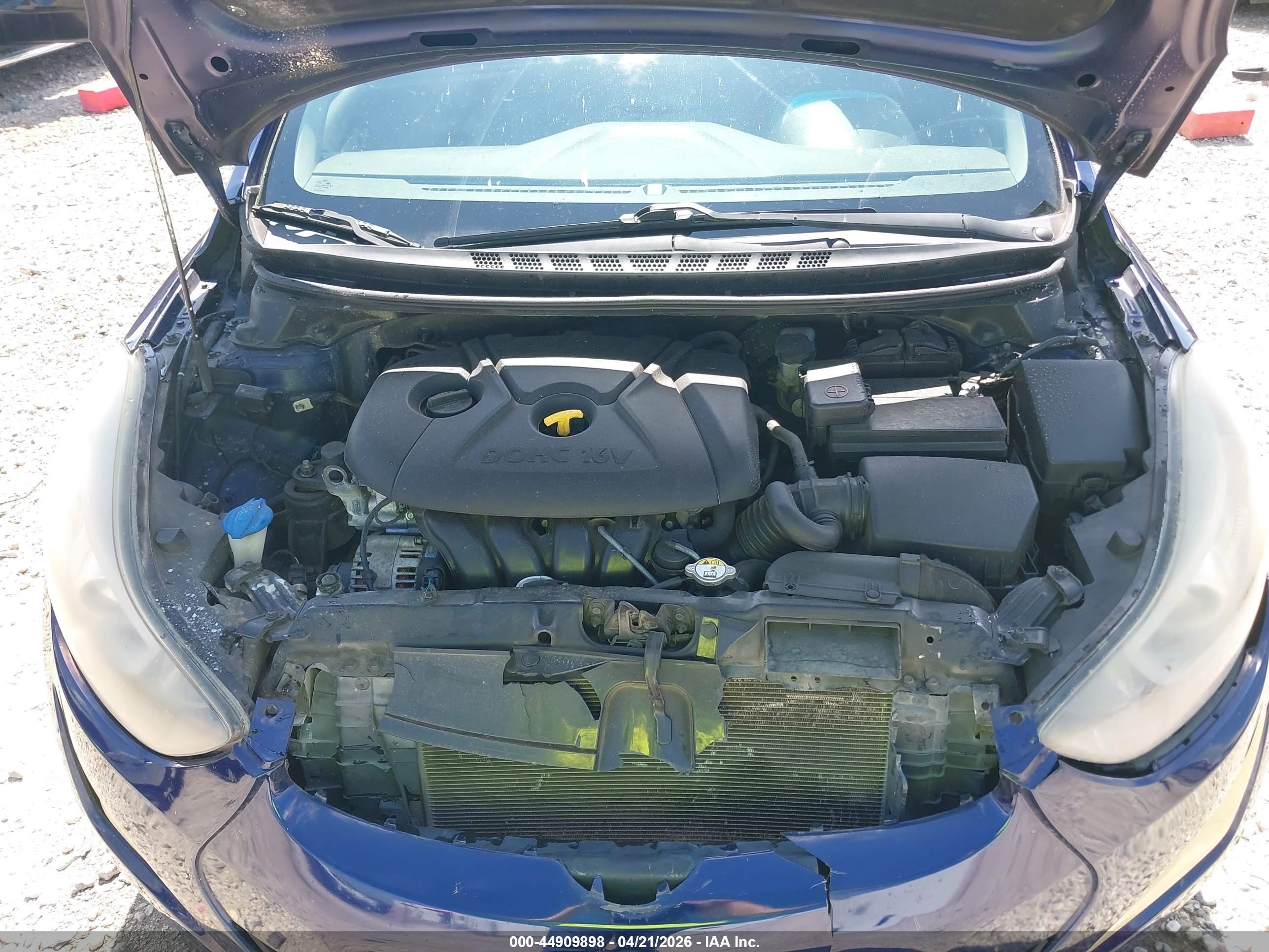 2014 Hyundai Elantra Limited Blue vin: 5NPDH4AE6EH488019