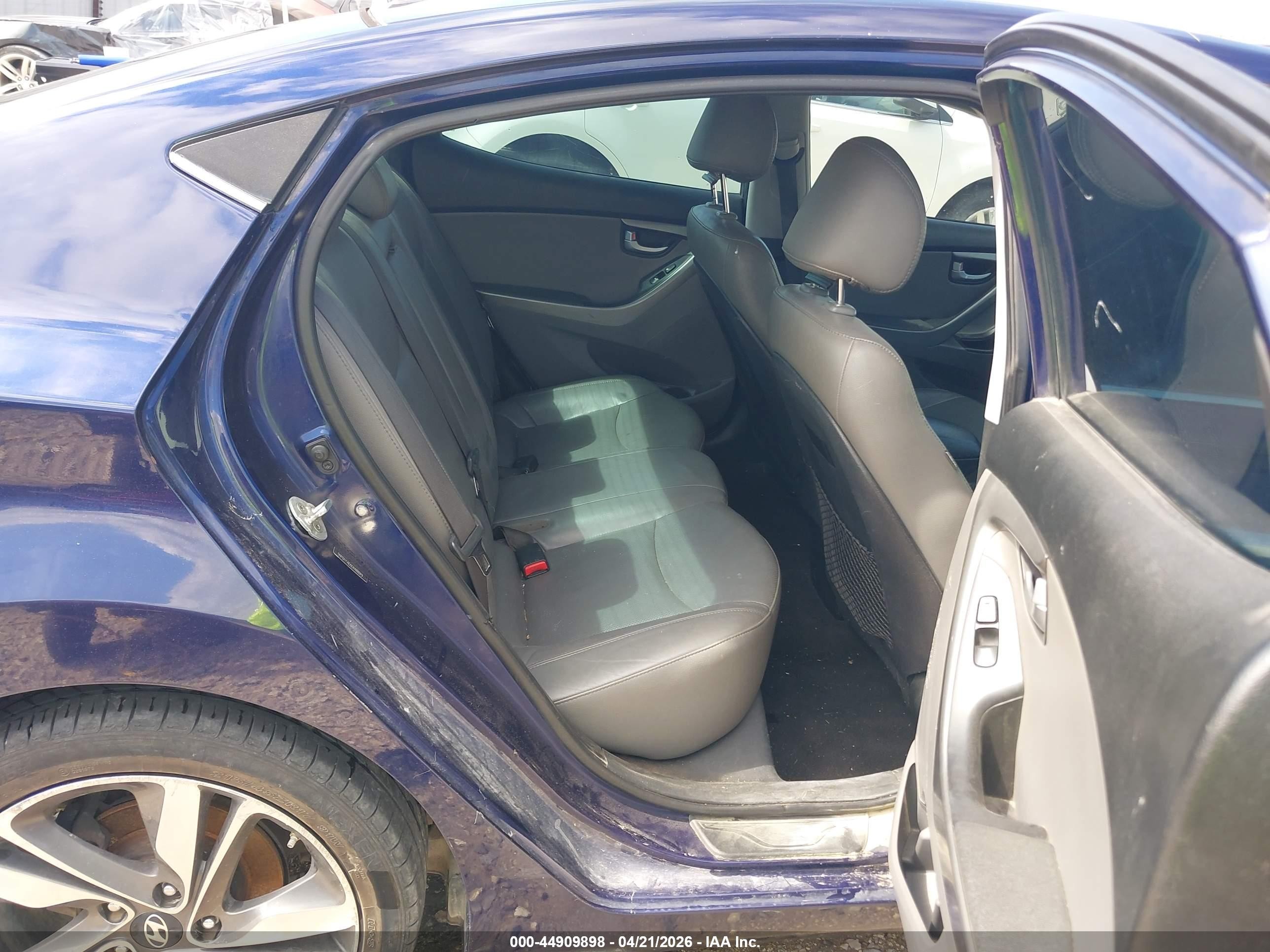 2014 Hyundai Elantra Limited Blue vin: 5NPDH4AE6EH488019