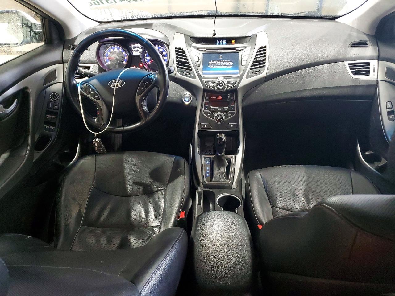 2014 Hyundai Elantra Limited Белый vin: 5NPDH4AE6EH488795