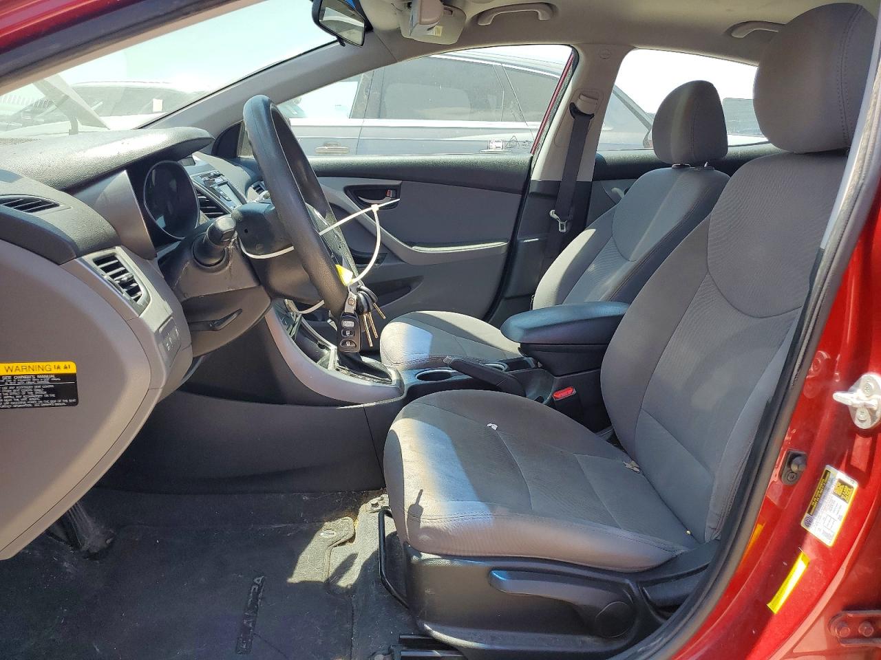 2014 Hyundai Elantra Se Red vin: 5NPDH4AE6EH496430