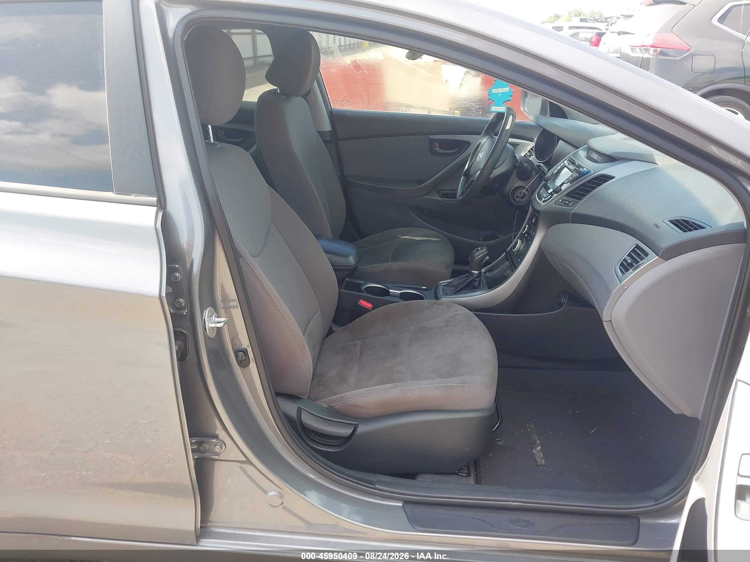 2014 Hyundai Elantra Se Gray vin: 5NPDH4AE6EH499456
