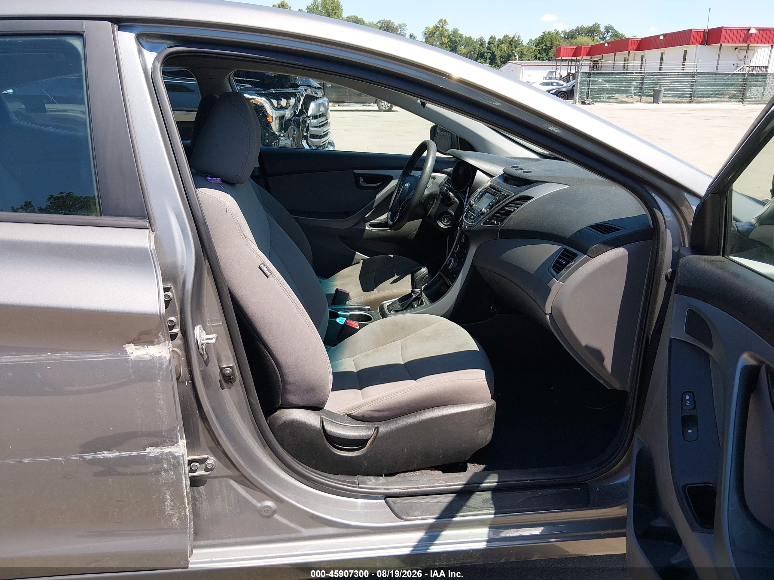 2014 Hyundai Elantra Se Gray vin: 5NPDH4AE6EH502372