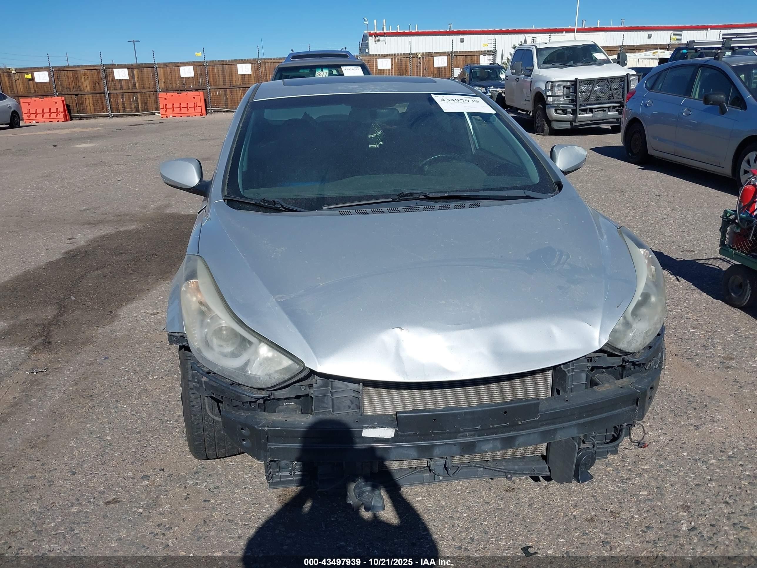2014 Hyundai Elantra Limited Серебряный vin: 5NPDH4AE6EH503117