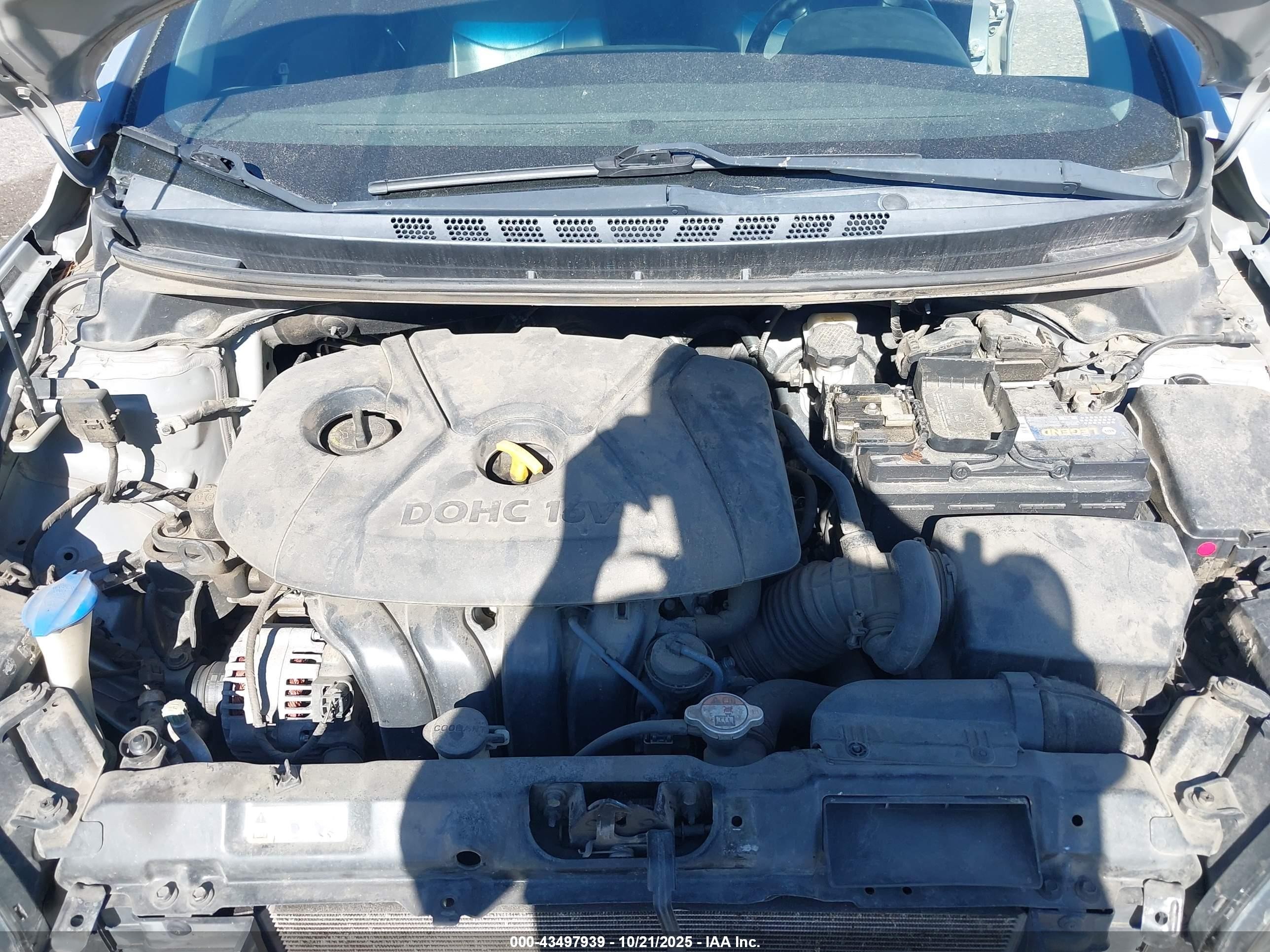 2014 Hyundai Elantra Limited Серебряный vin: 5NPDH4AE6EH503117