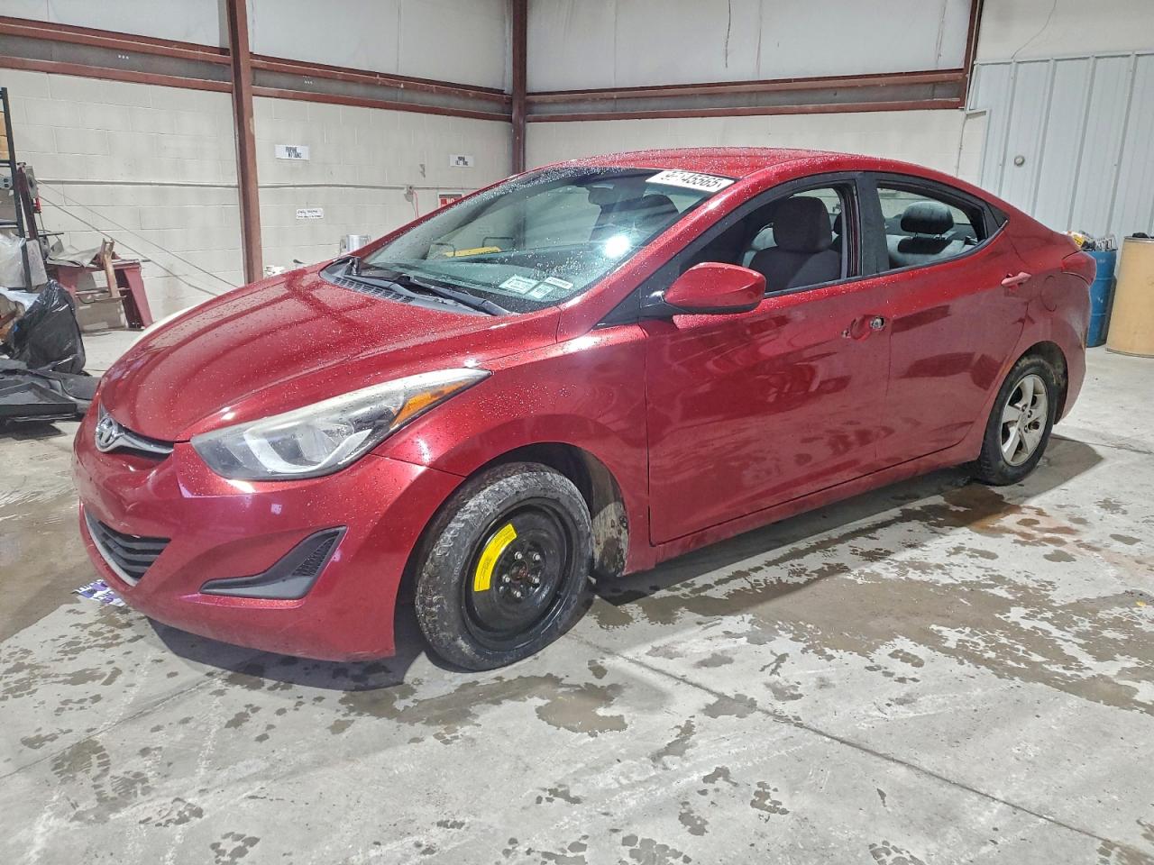 2014 Hyundai Elantra Se Red vin: 5NPDH4AE6EH503313