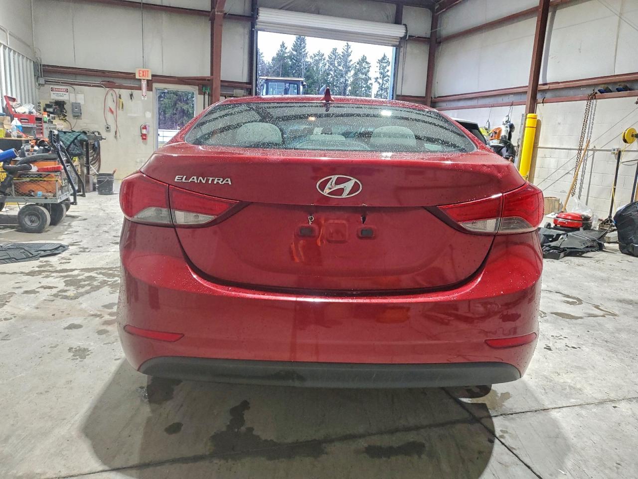 2014 Hyundai Elantra Se Red vin: 5NPDH4AE6EH503313