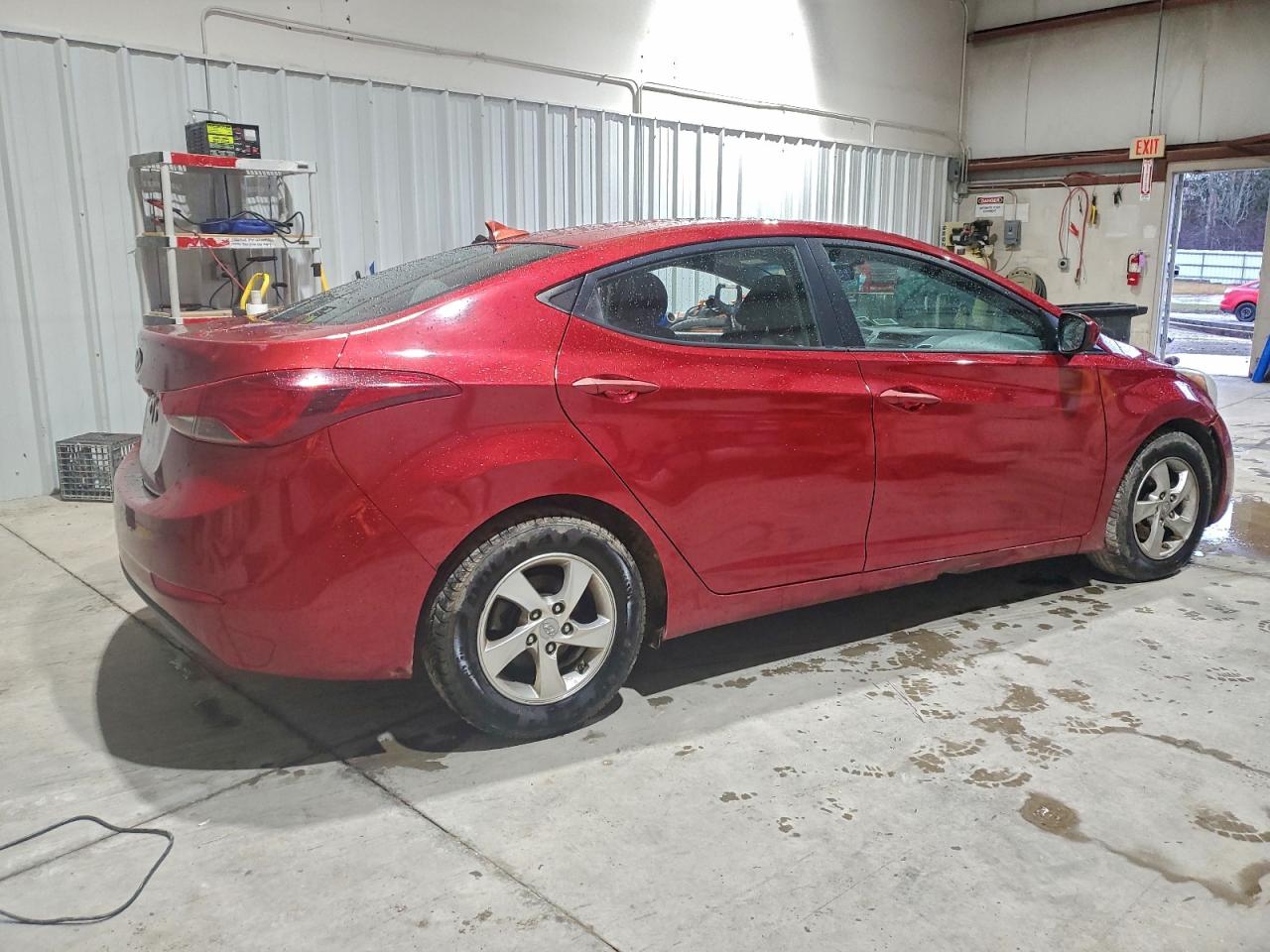 2014 Hyundai Elantra Se Red vin: 5NPDH4AE6EH503313