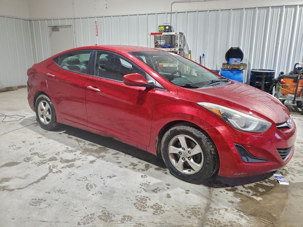 2014 Hyundai Elantra Se Red vin: 5NPDH4AE6EH503313