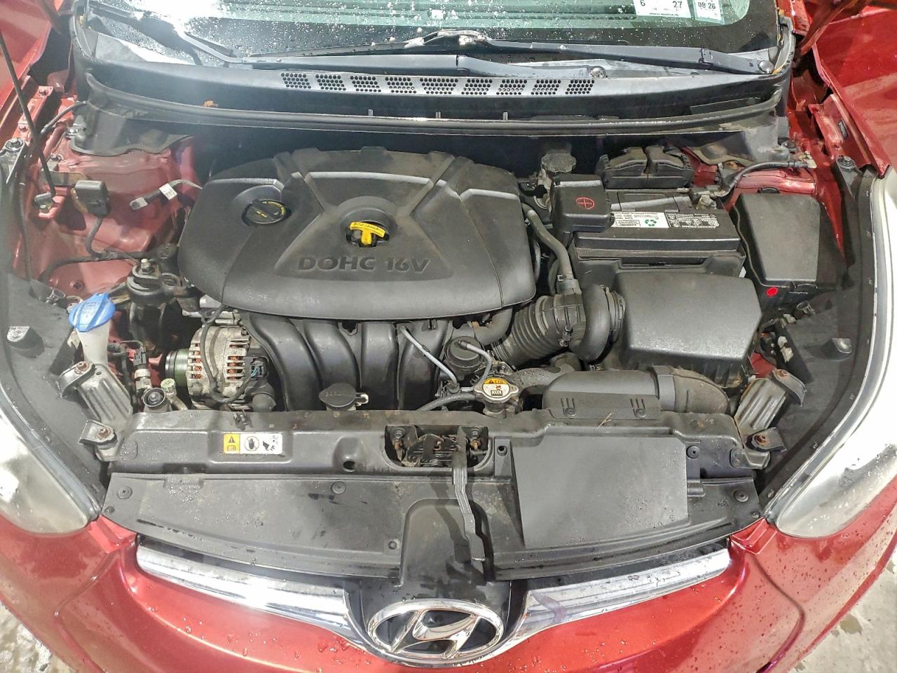 2014 Hyundai Elantra Se Red vin: 5NPDH4AE6EH503313