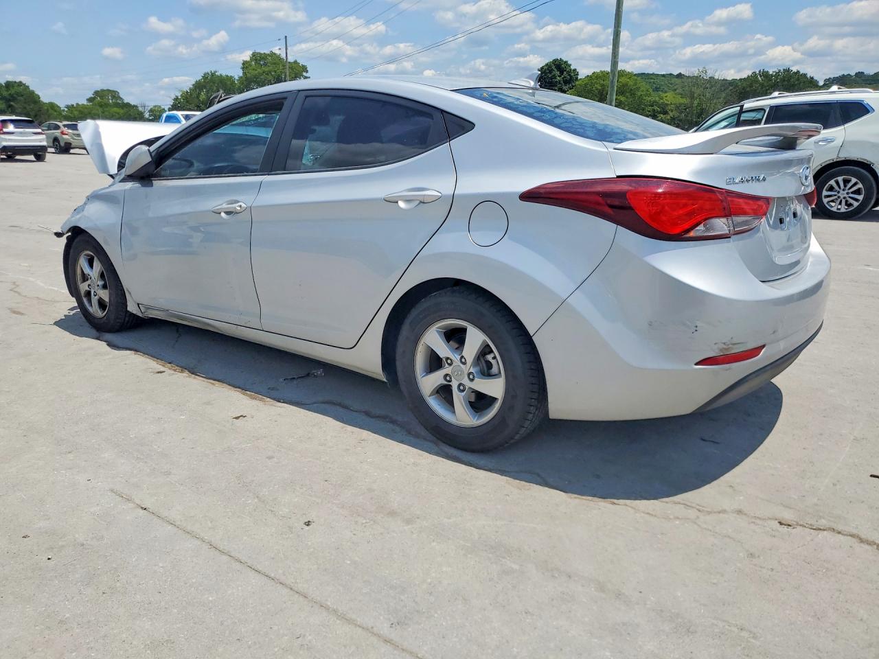 2014 Hyundai Elantra Se Silver vin: 5NPDH4AE6EH507202