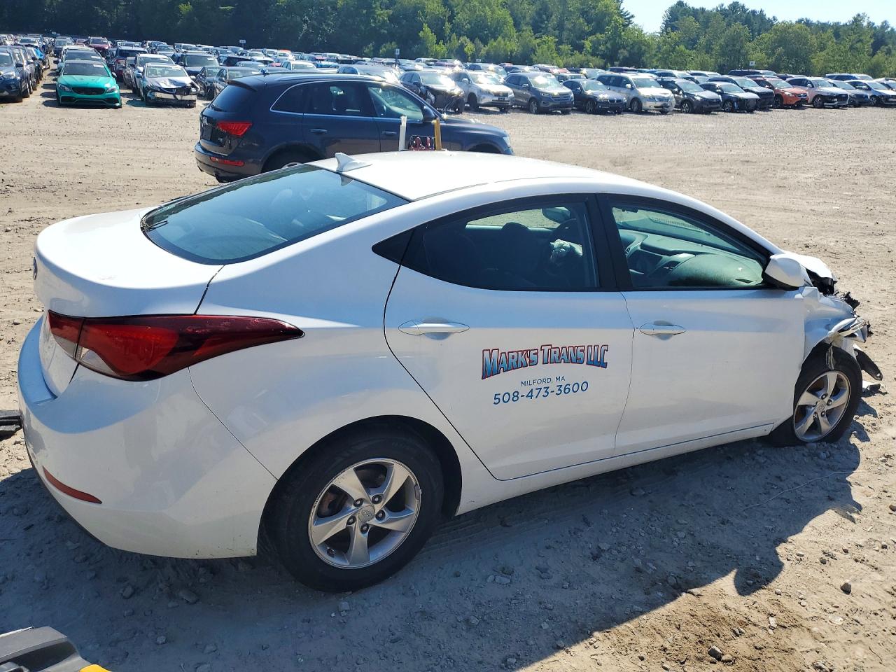 2014 Hyundai Elantra Se White vin: 5NPDH4AE6EH507393