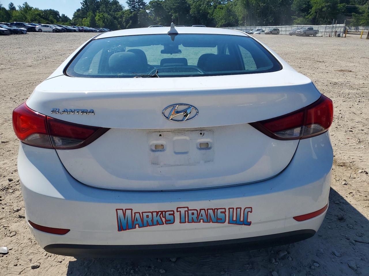 2014 Hyundai Elantra Se White vin: 5NPDH4AE6EH507393