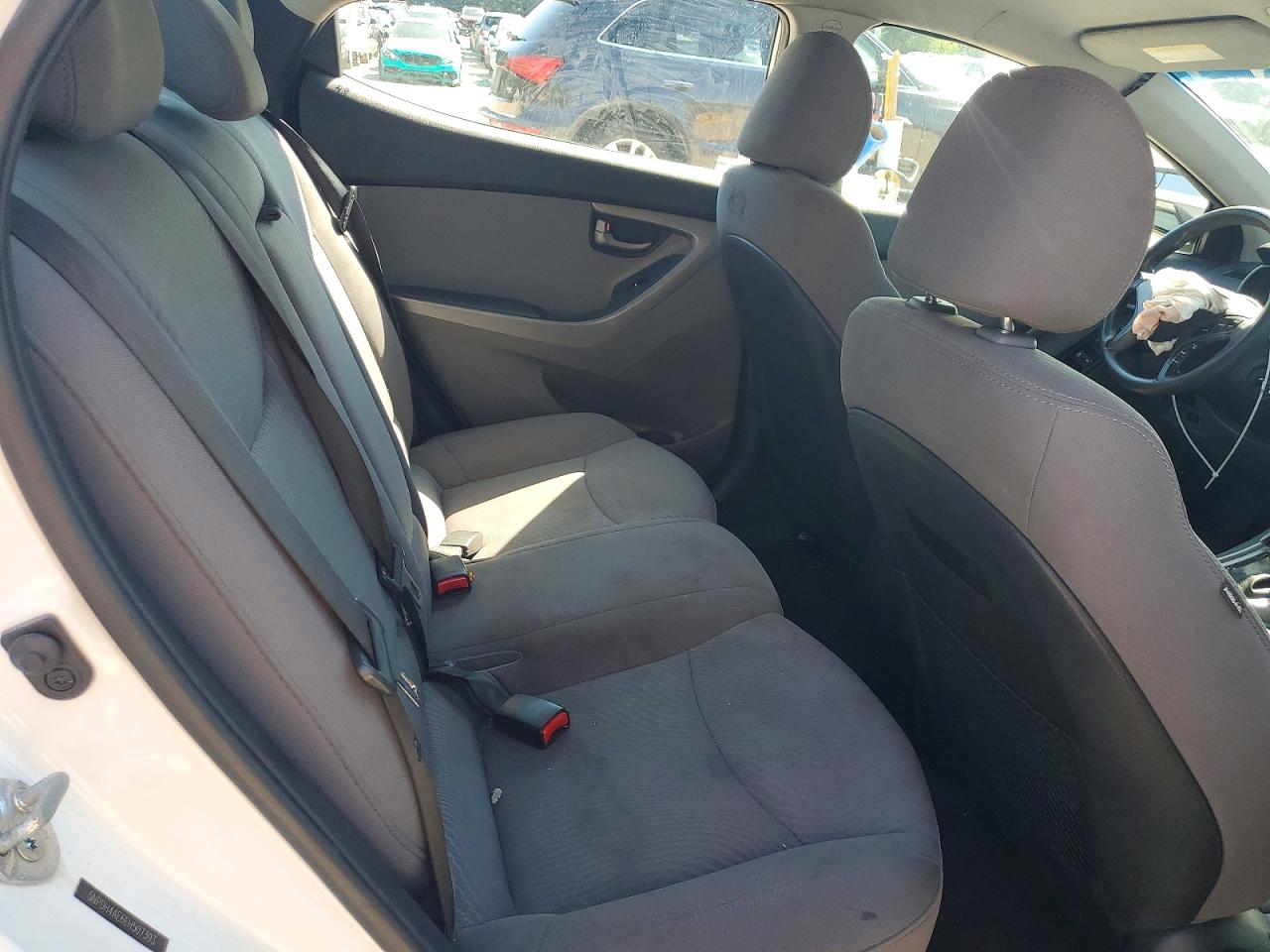 2014 Hyundai Elantra Se White vin: 5NPDH4AE6EH507393
