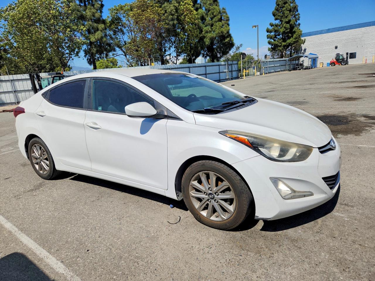 2014 Hyundai Elantra Se White vin: 5NPDH4AE6EH507846