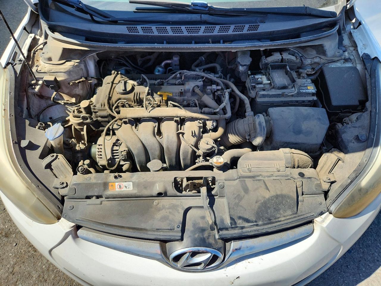 2014 Hyundai Elantra Se White vin: 5NPDH4AE6EH507846