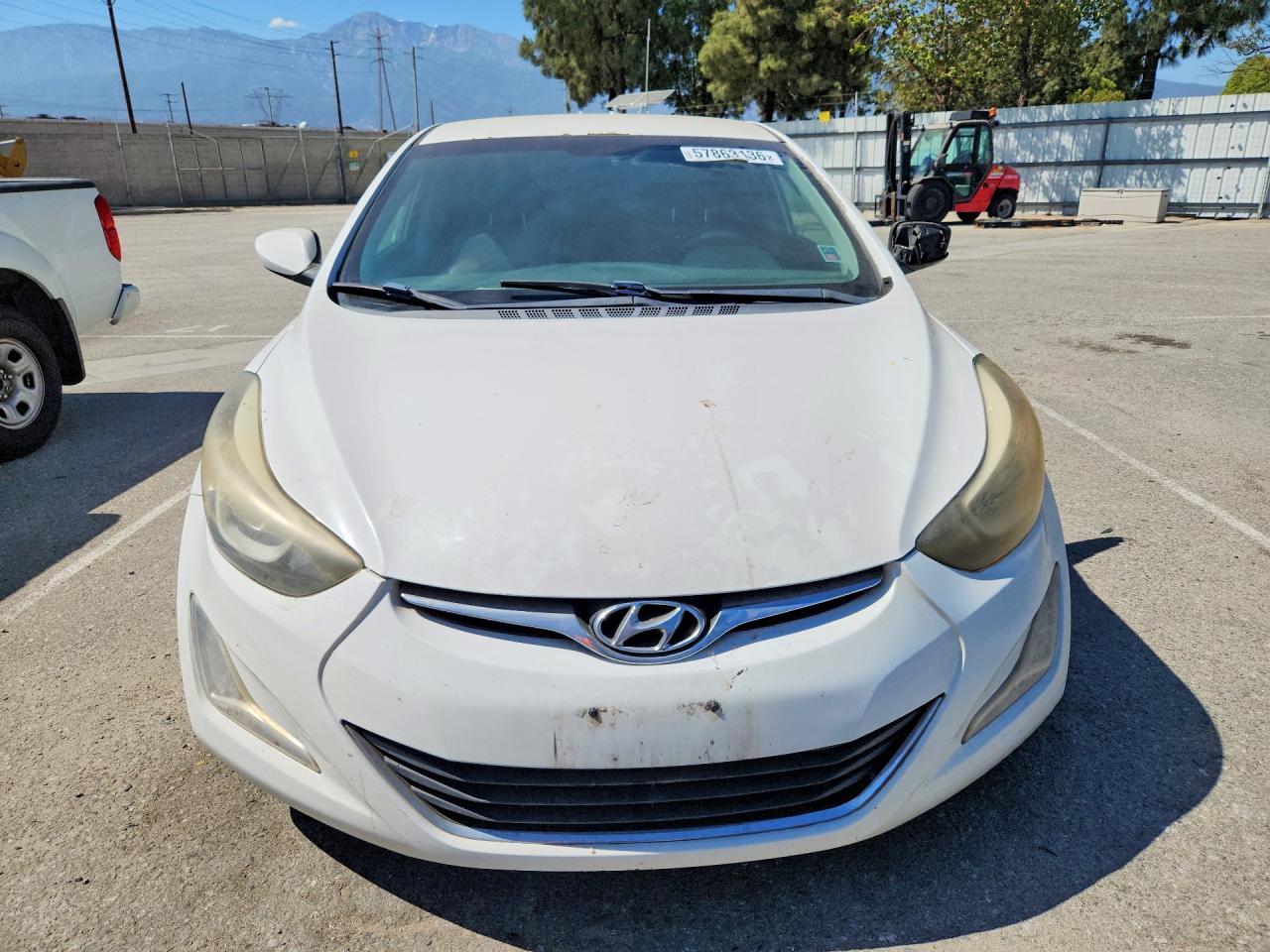 2014 Hyundai Elantra Se White vin: 5NPDH4AE6EH507846