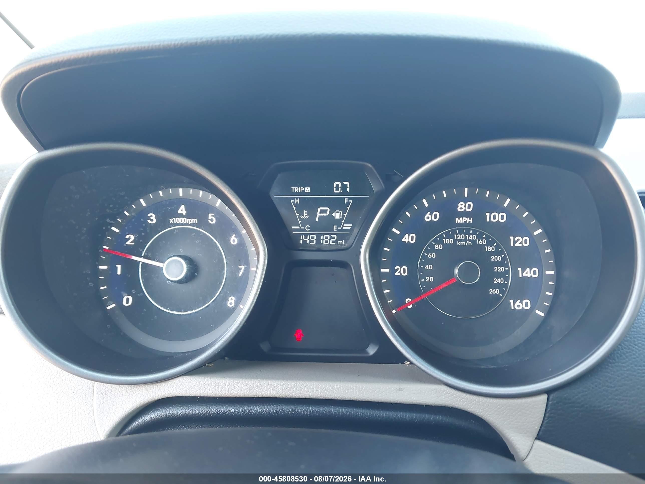 2014 Hyundai Elantra Se Blue vin: 5NPDH4AE6EH510603