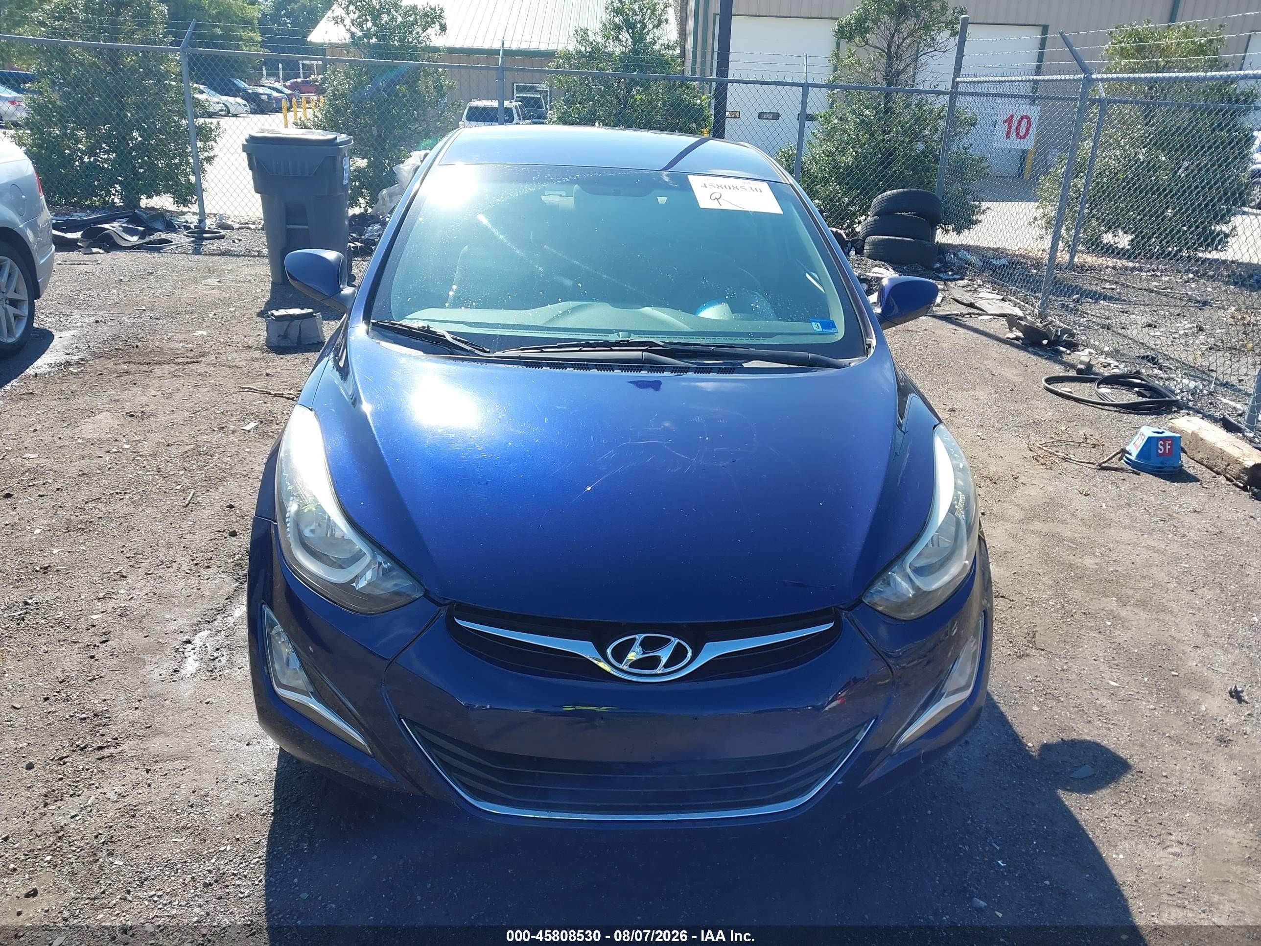 2014 Hyundai Elantra Se Blue vin: 5NPDH4AE6EH510603