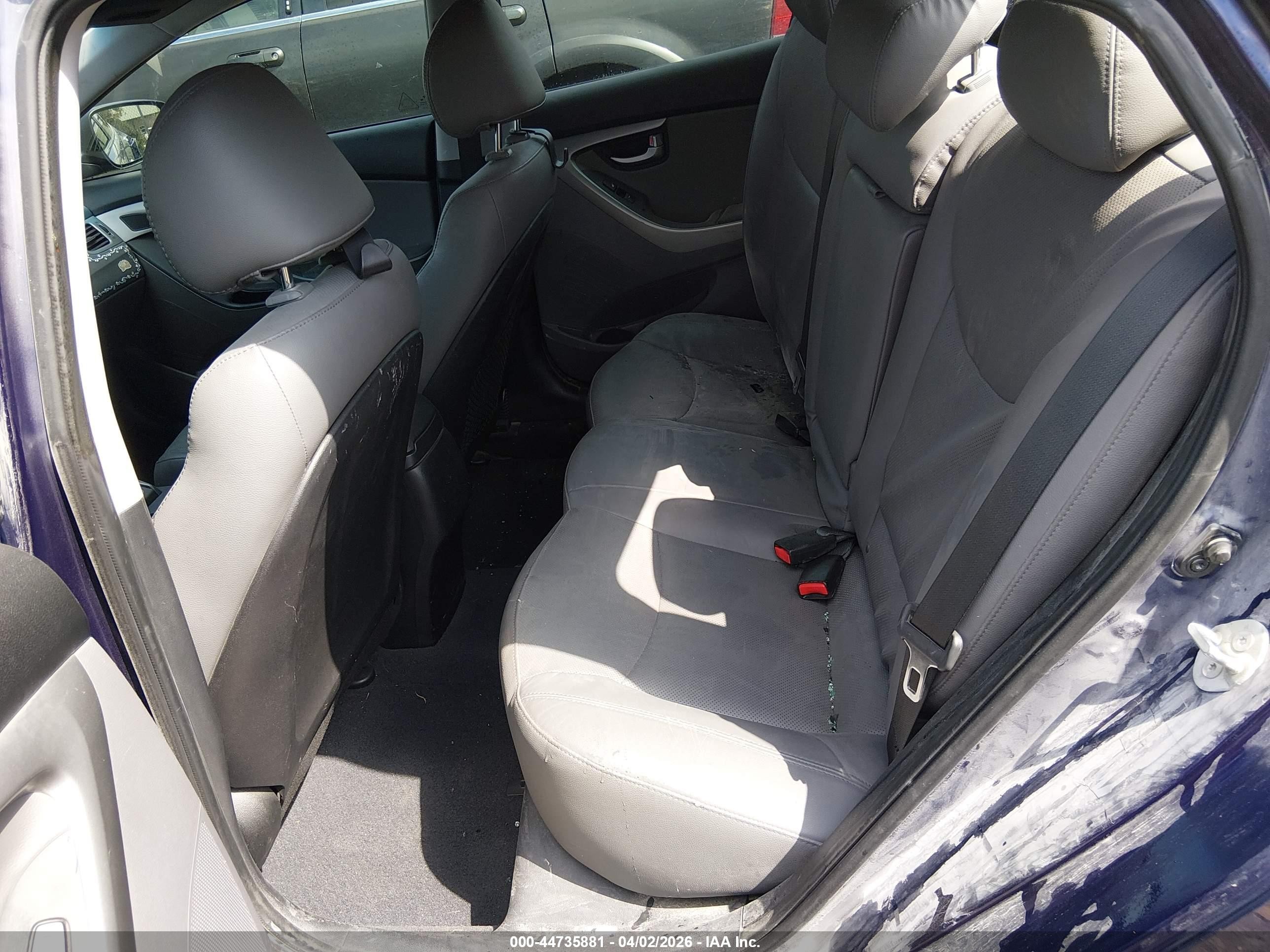 2014 Hyundai Elantra Limited Blue vin: 5NPDH4AE6EH512710