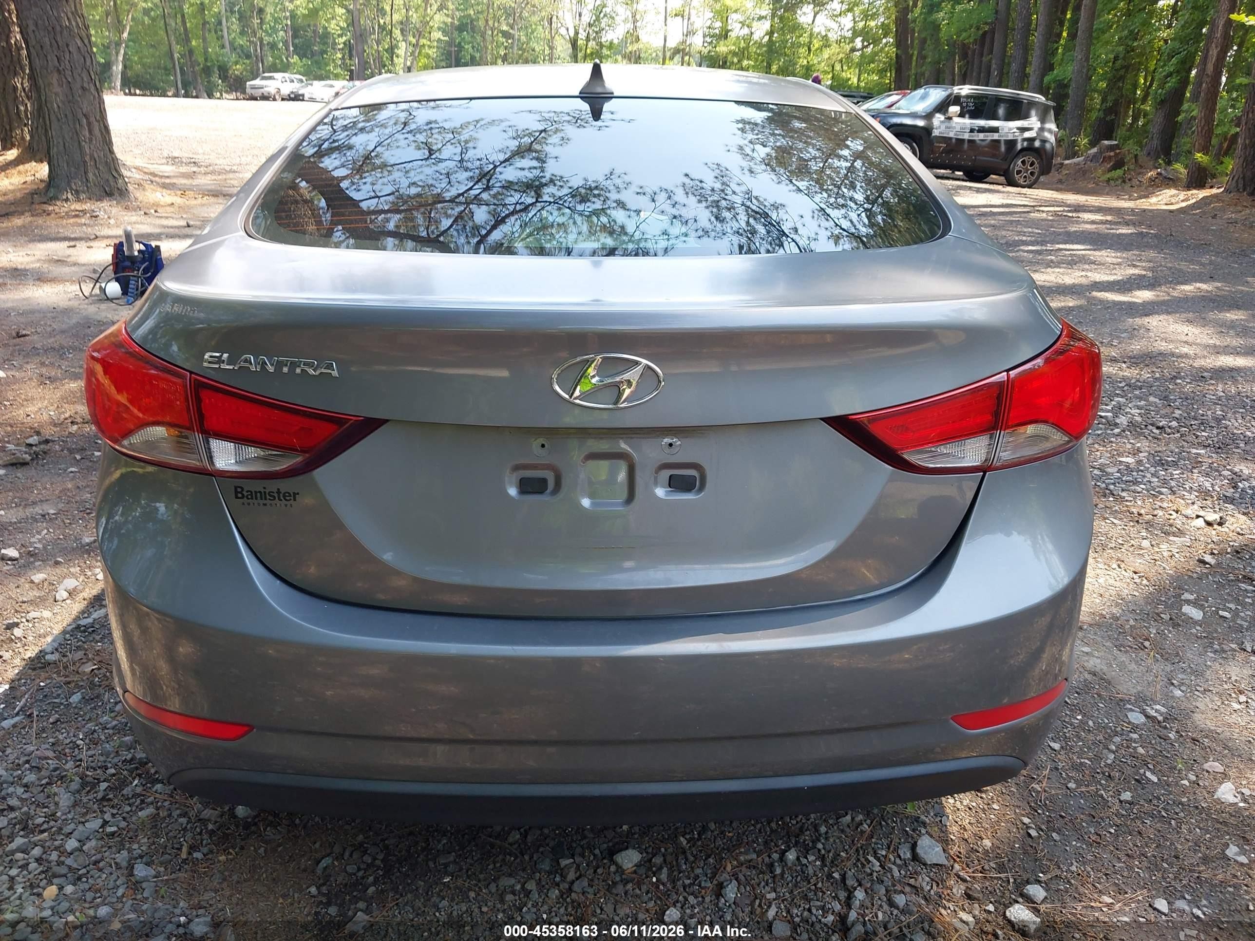 2014 Hyundai Elantra Se Gray vin: 5NPDH4AE6EH515199