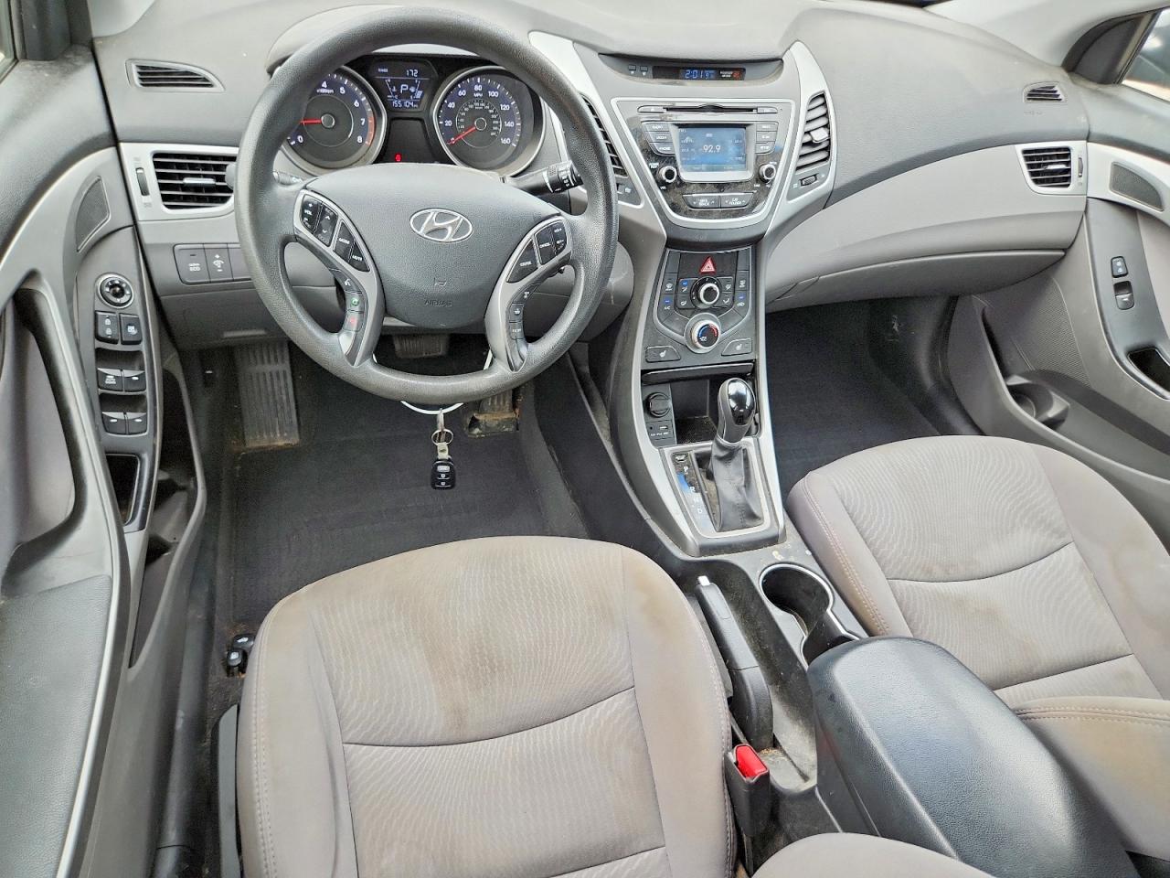 2014 Hyundai Elantra Se Gray vin: 5NPDH4AE6EH515509
