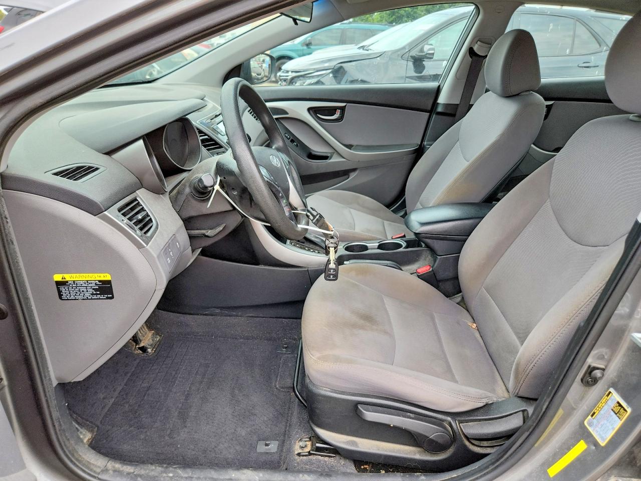 2014 Hyundai Elantra Se Gray vin: 5NPDH4AE6EH515509