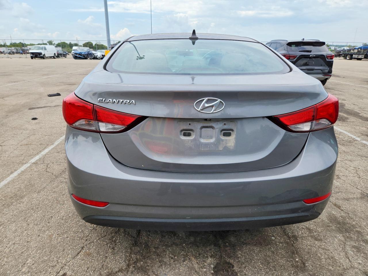 2014 Hyundai Elantra Se Gray vin: 5NPDH4AE6EH515509