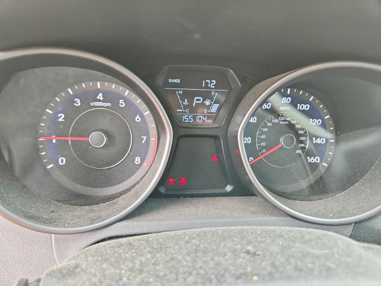 2014 Hyundai Elantra Se Gray vin: 5NPDH4AE6EH515509
