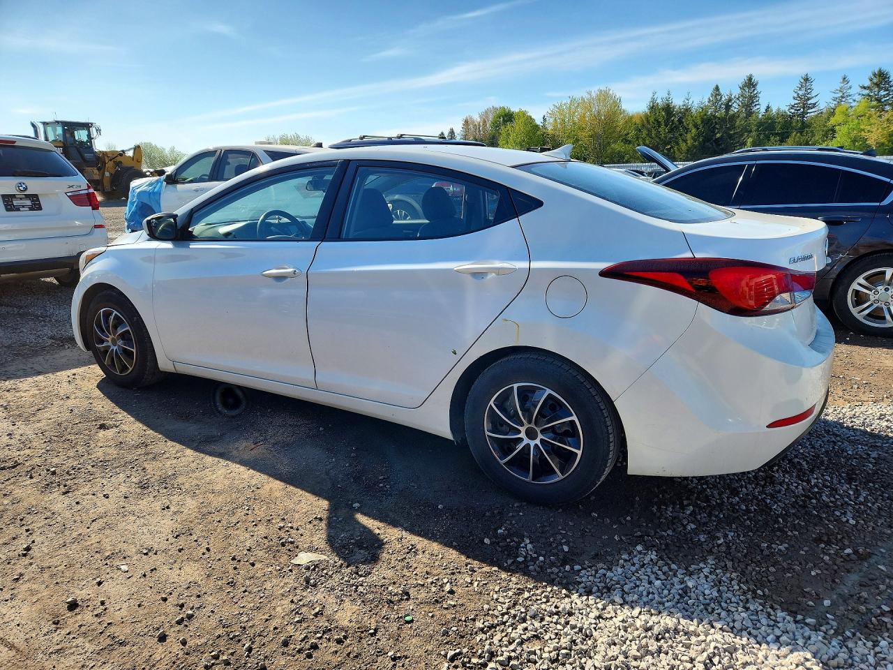 2014 Hyundai Elantra Se White vin: 5NPDH4AE6EH515896