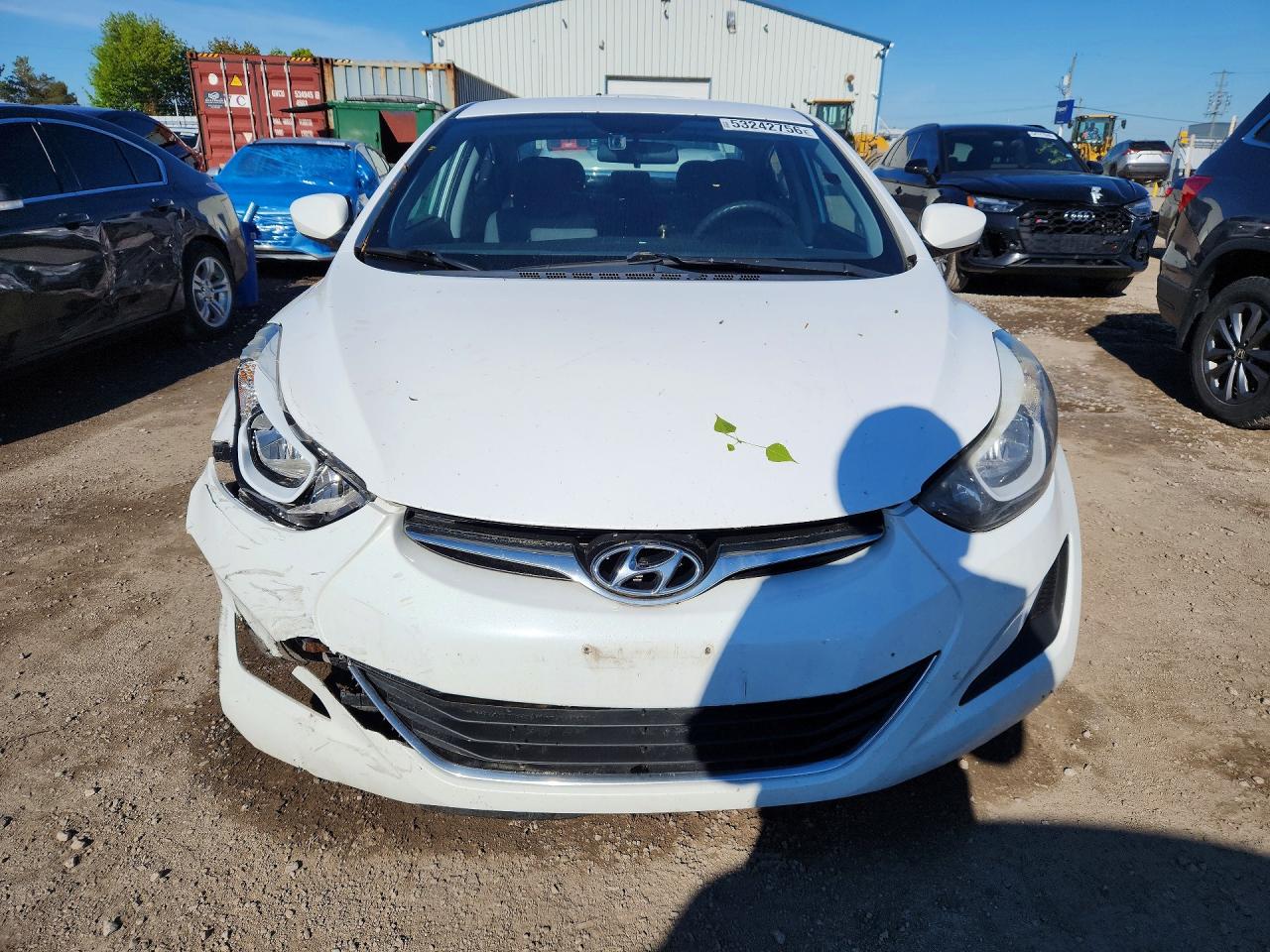 2014 Hyundai Elantra Se White vin: 5NPDH4AE6EH515896