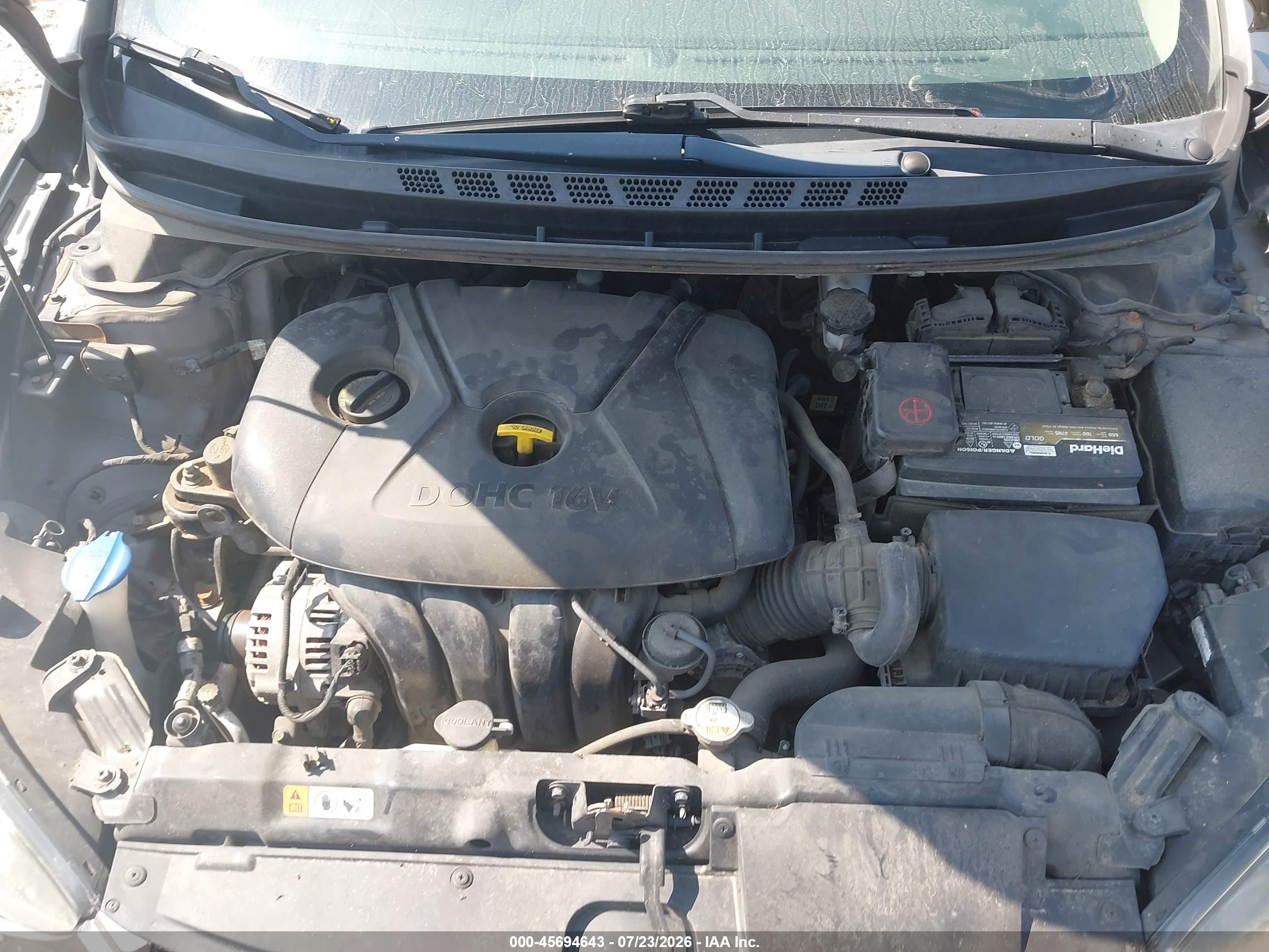2014 Hyundai Elantra Se Gold vin: 5NPDH4AE6EH516255
