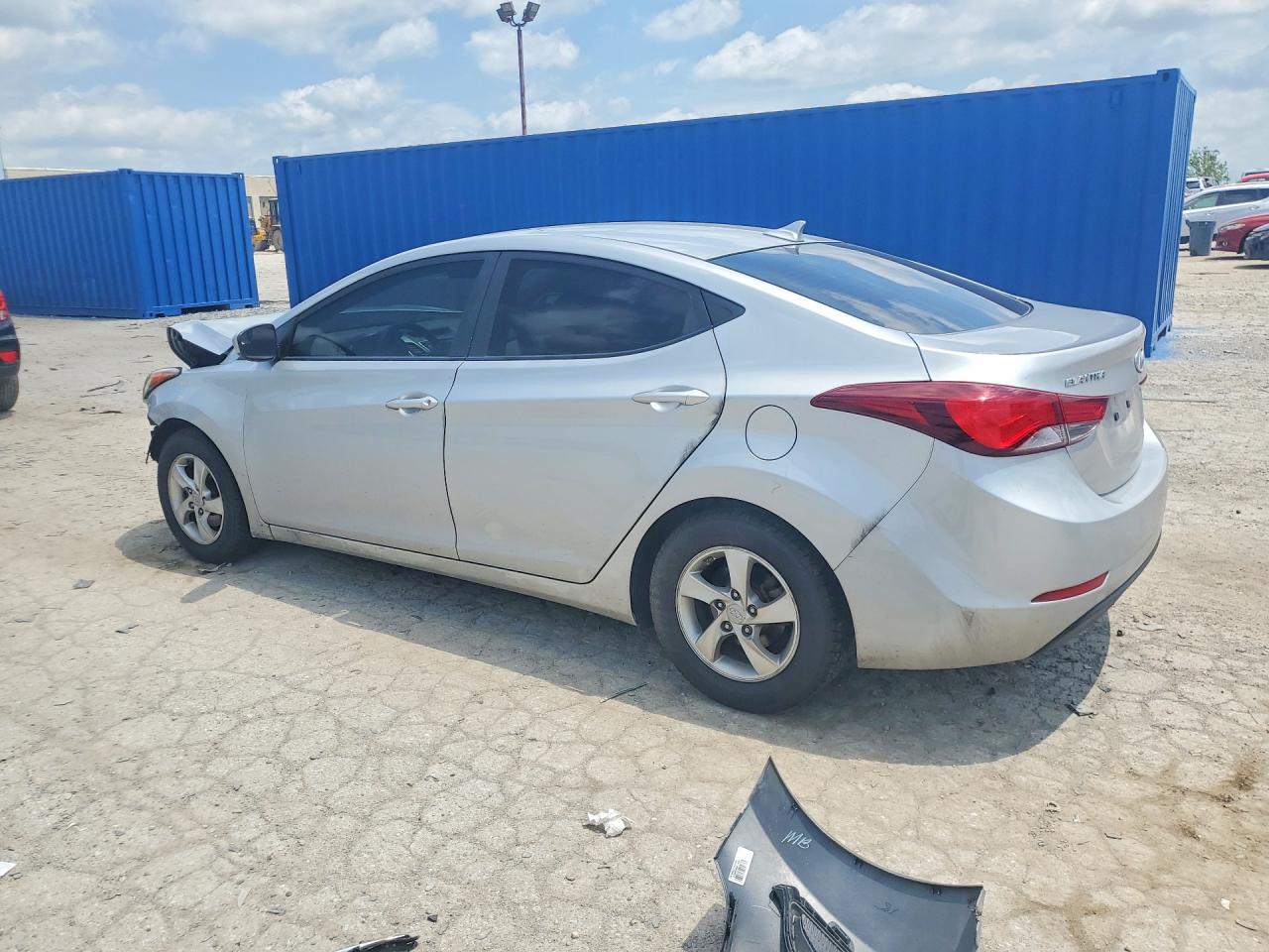 2014 Hyundai Elantra Se Silver vin: 5NPDH4AE6EH517440