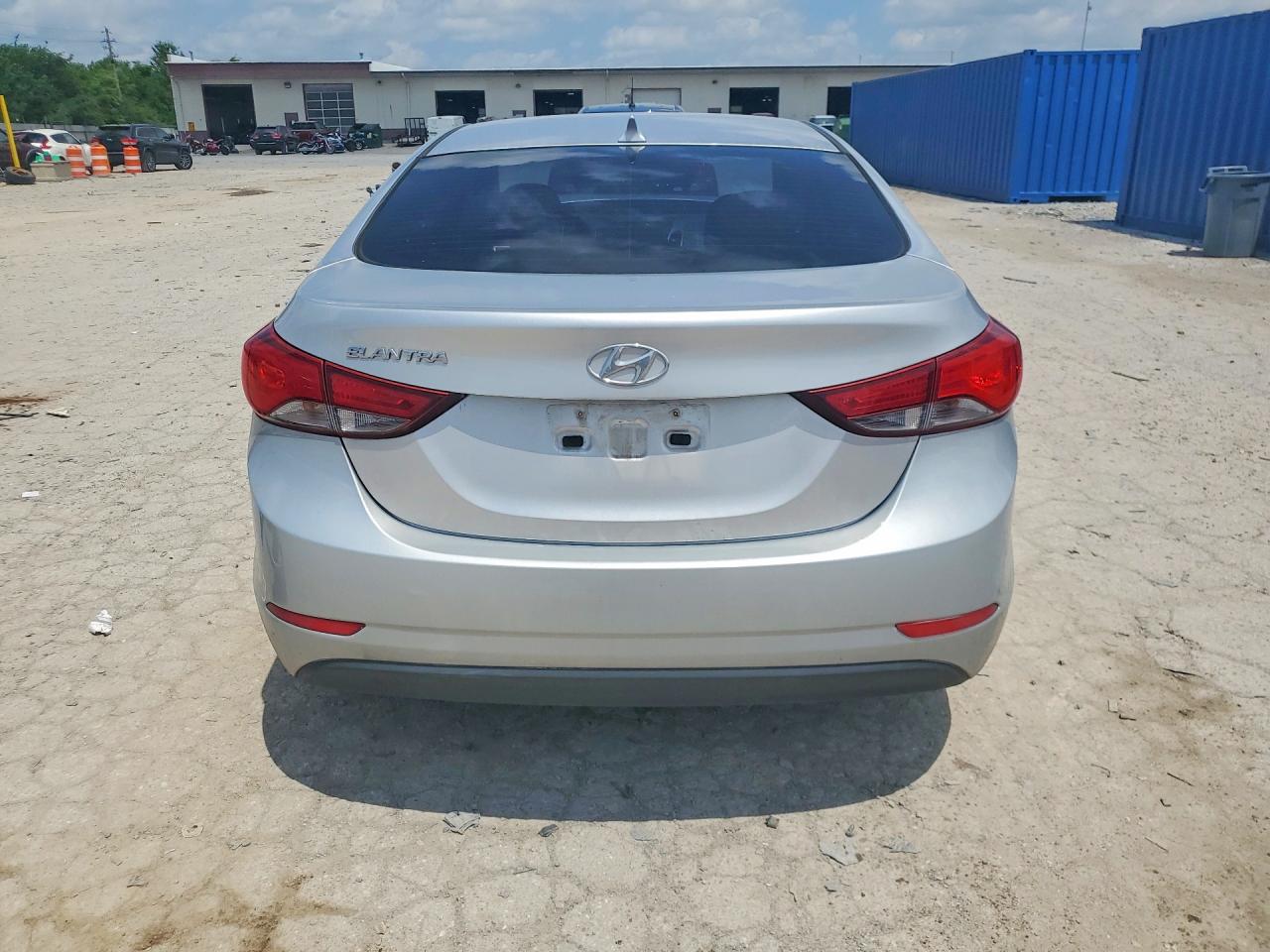 2014 Hyundai Elantra Se Silver vin: 5NPDH4AE6EH517440