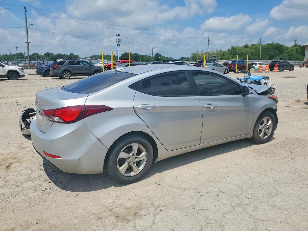 2014 Hyundai Elantra Se Silver vin: 5NPDH4AE6EH517440