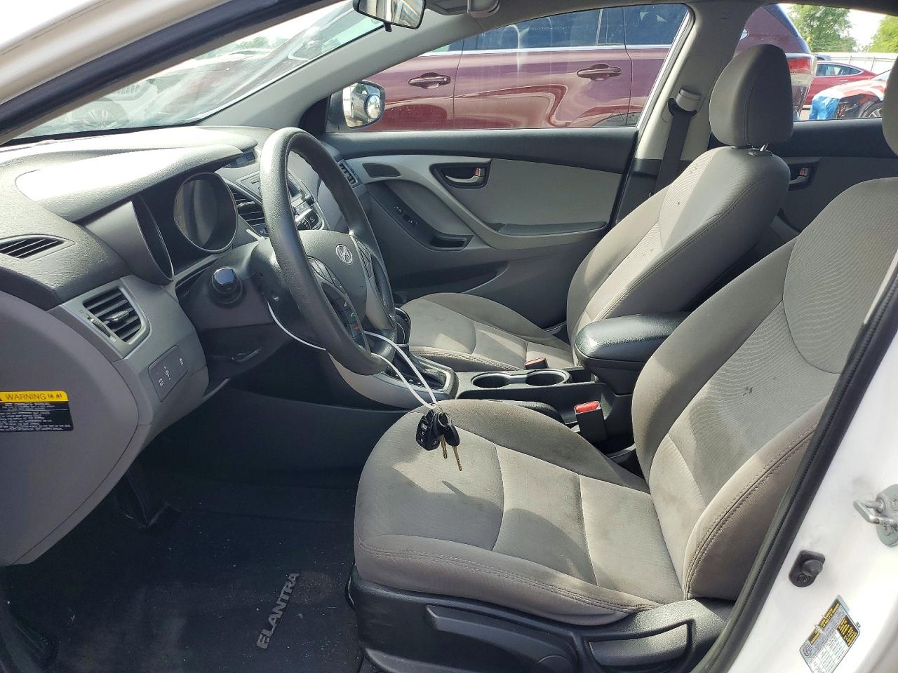 2014 Hyundai Elantra Se White vin: 5NPDH4AE6EH519009