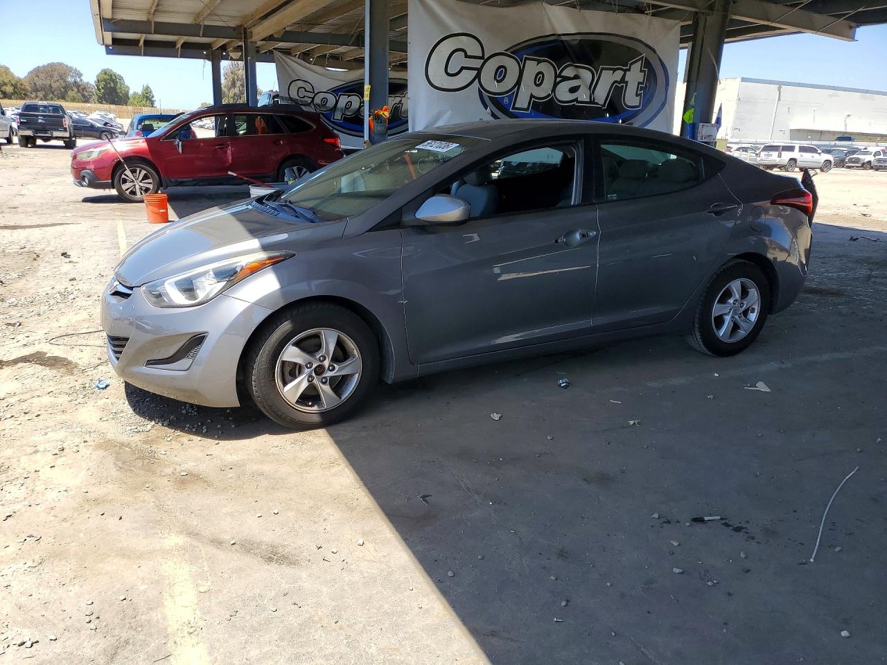 2014 Hyundai Elantra Se Silver vin: 5NPDH4AE6EH521584
