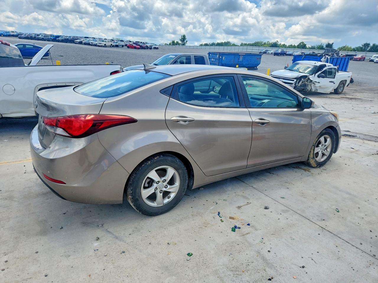 2014 Hyundai Elantra Se Коричневый vin: 5NPDH4AE6EH530091