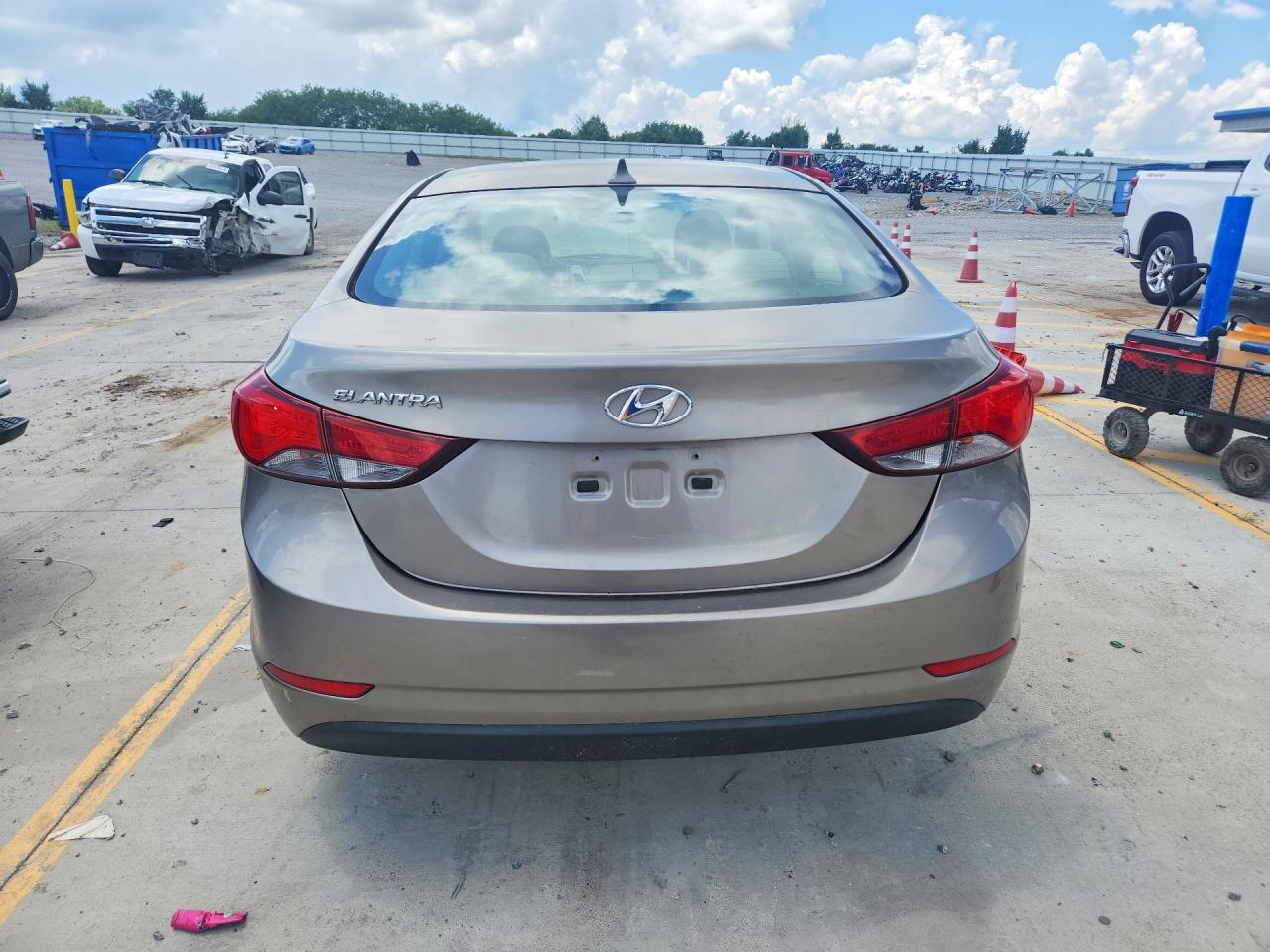 2014 Hyundai Elantra Se Коричневый vin: 5NPDH4AE6EH530091