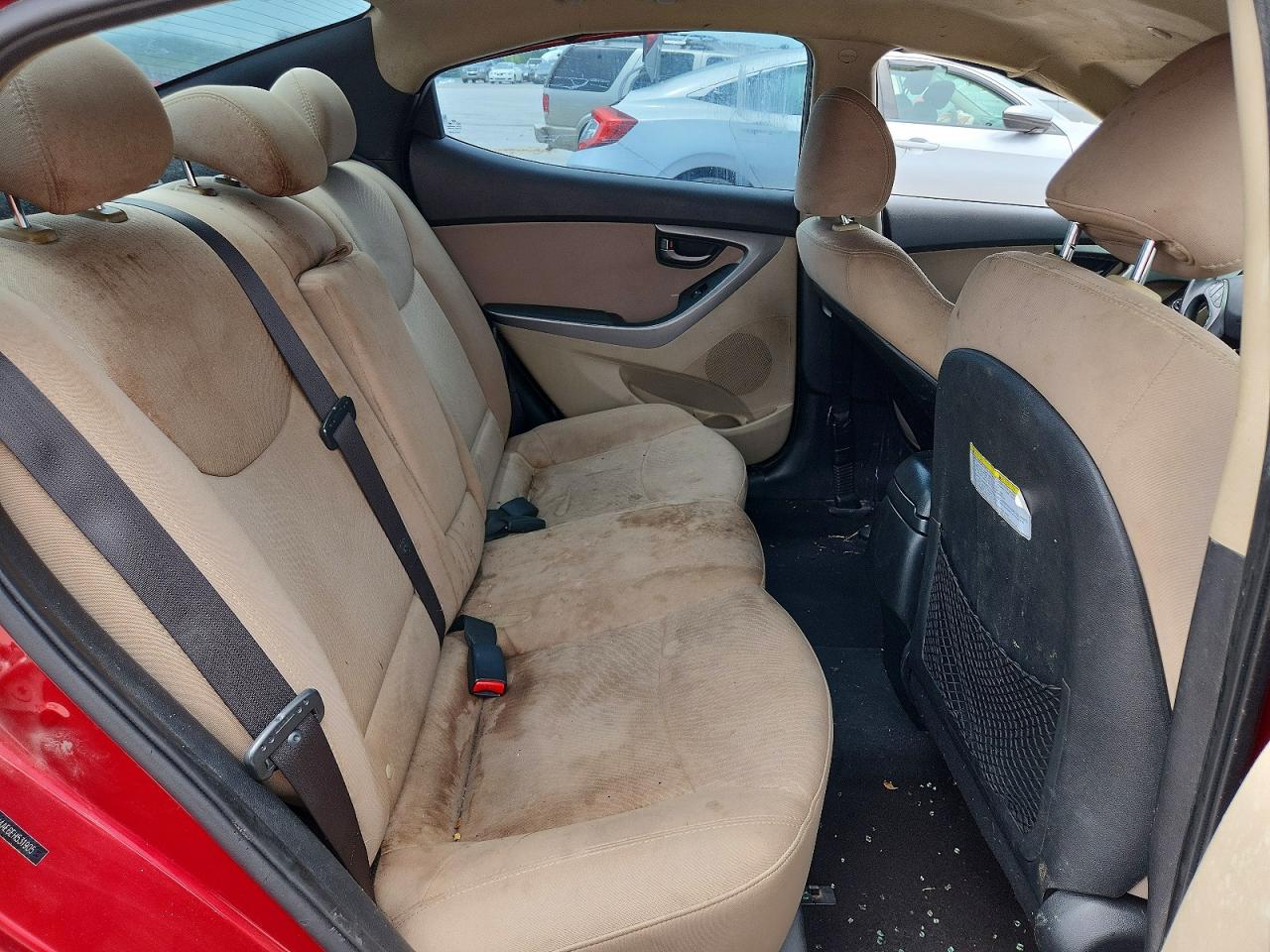 2014 Hyundai Elantra Se Red vin: 5NPDH4AE6EH531905
