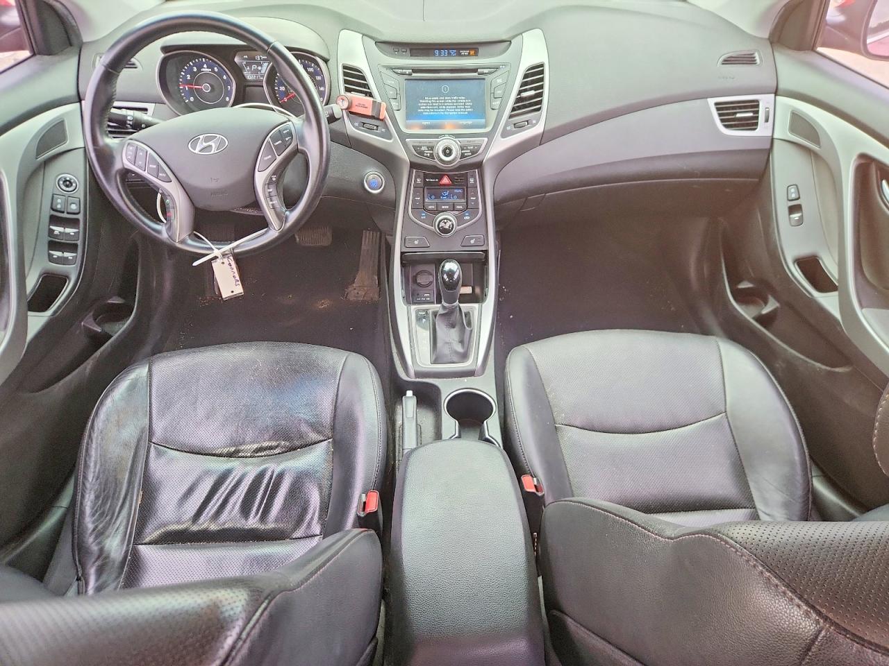 2014 Hyundai Elantra Limited Red vin: 5NPDH4AE6EH532293