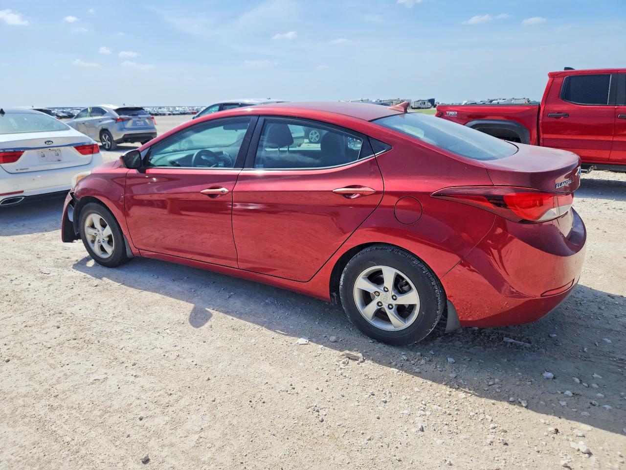 2014 Hyundai Elantra Se Red vin: 5NPDH4AE6EH534674