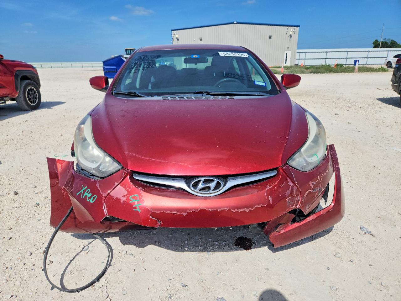 2014 Hyundai Elantra Se Red vin: 5NPDH4AE6EH534674