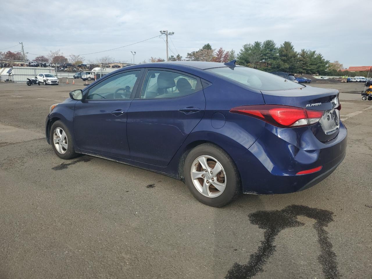 2014 Hyundai Elantra Se Blue vin: 5NPDH4AE6EH539406