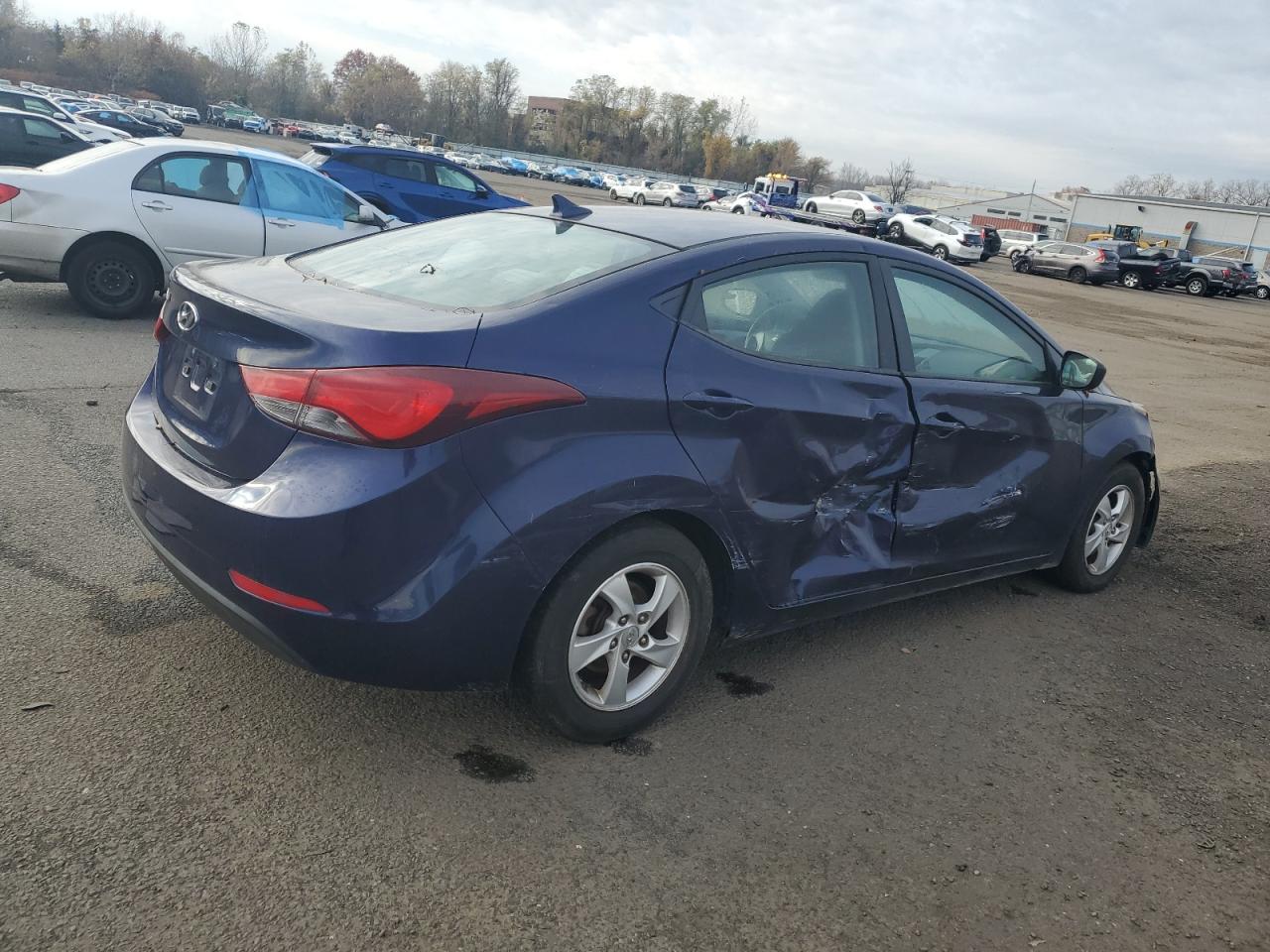 2014 Hyundai Elantra Se Blue vin: 5NPDH4AE6EH539406