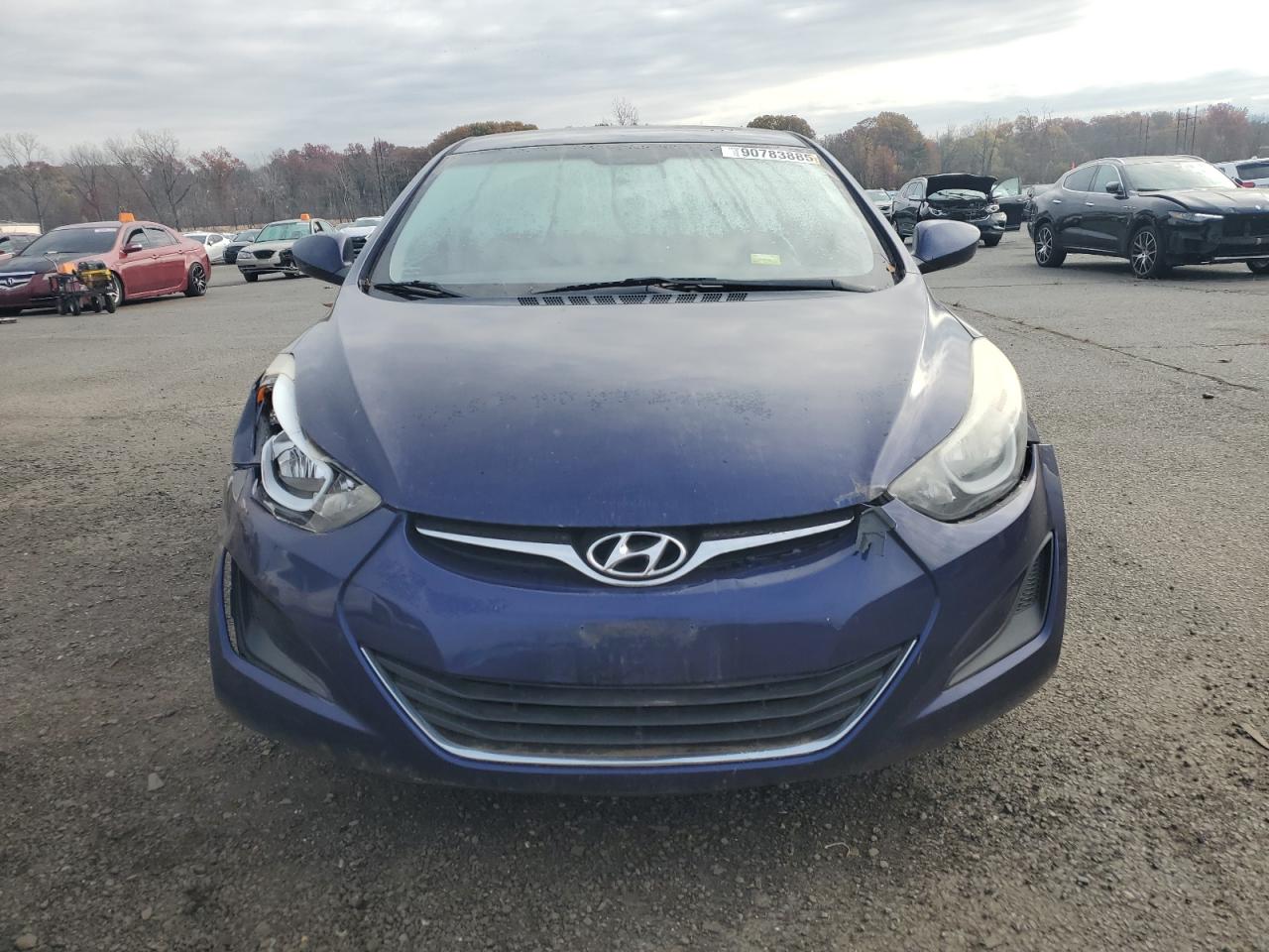 2014 Hyundai Elantra Se Blue vin: 5NPDH4AE6EH539406